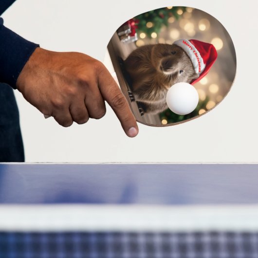 Raquette De Ping Pong adorable Noël Wombat, (Insitu)