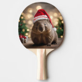 Raquette De Ping Pong adorable Noël Wombat, (Devant)