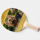 Raquette De Ping Pong Adorable sweet Yorkshire terrier gold foil design (Côté)