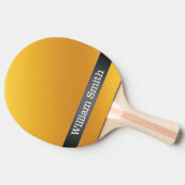 Raquette De Ping Pong Affaires de luxe d'or et de carbone (Côté)