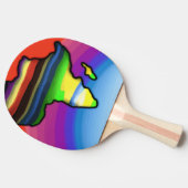 Raquette De Ping Pong Africa map (Côté)