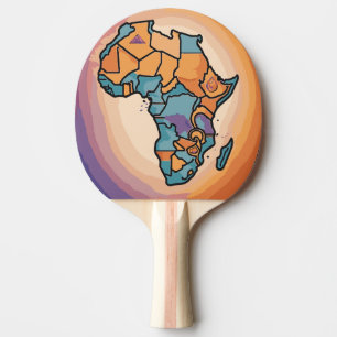 Raquette De Ping Pong Africa map