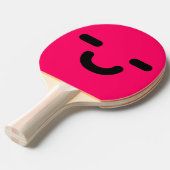 Raquette De Ping Pong Agréable Smiley Face Rose Ping Paddle (Devant Angle)