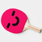 Raquette De Ping Pong Agréable Smiley Face Rose Ping Paddle (Côté)