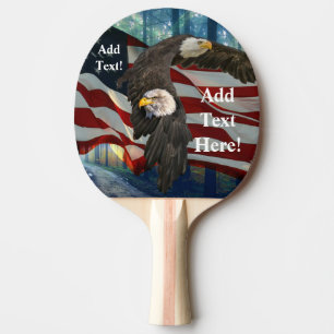 Raquette De Ping Pong Aigle à drapeau américain