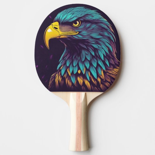 Raquette De Ping Pong Aigle Majestic aux couleurs vives (Devant)