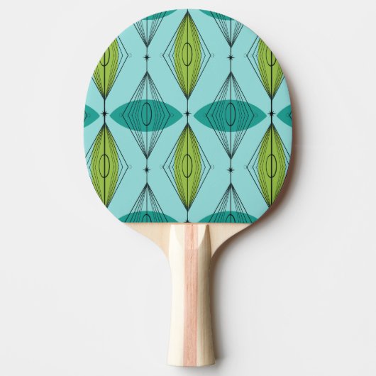 Raquette De Ping Pong Aiguille atomique et Starbursts Ping Paddle (Devant)
