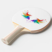 Raquette De Ping Pong Ailes fluffy arc-en-ciel (Devant Angle)