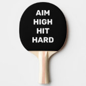 Raquette De Ping Pong Aim High Hit Hard White Black (Devant)