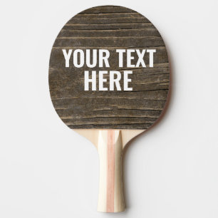 RAQUETTE DE PING PONG AJOUTER DU TEXTE PERSONNALISÉ FAUX WOOD PING PONG 