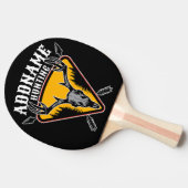 Raquette De Ping Pong AJOUTER NOM Hunter Elk Crâne Gros Antlers Chasse a (Côté)