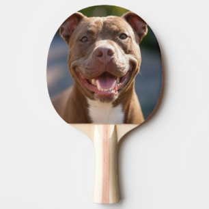 Raquette De Ping Pong Ajouter une Personnaliser photo Pit Bull