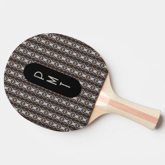 Raquette De Ping Pong Ajouter vos initiales personnalisées (Côté)