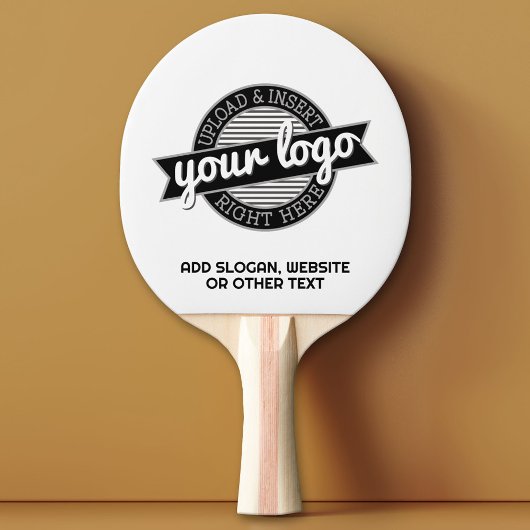 Raquette De Ping Pong Ajouter votre logo Business Modern Minimaliste ave