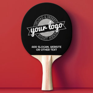 Raquette De Ping Pong Ajouter votre logo Business Modern Minimaliste ave