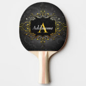 Raquette De Ping Pong Ajouter votre nom et votre initiale (Dos)