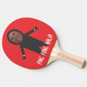 Raquette De Ping Pong Ajoutez votre palette drôle de Ninja de ping-pong (Côté)