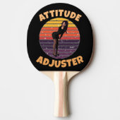 RAQUETTE DE PING PONG AJUSTER ATTITUDE RERO WIFE FUNNY PONG PADDLE (Devant)