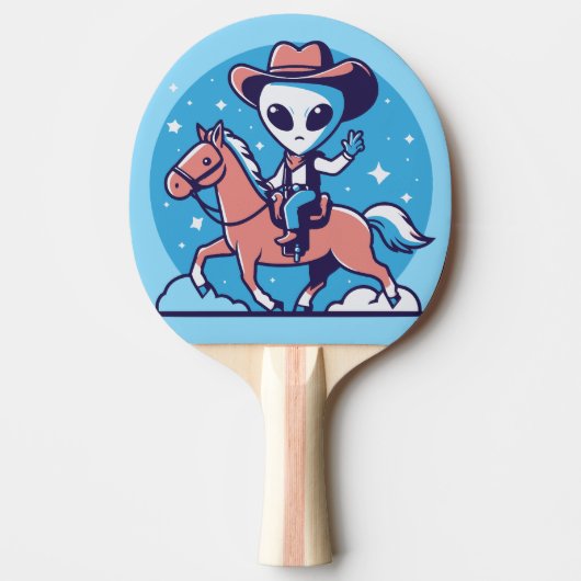 Raquette De Ping Pong ALIEN COWBOY FUNNY Ping Paddle (Devant)