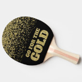 Raquette De Ping Pong Aller pour Gold Parties scintillant Black (Côté)