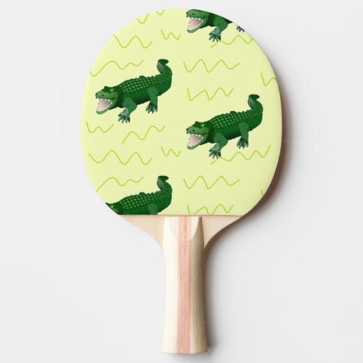 Raquette De Ping Pong Alligator en jaune (Devant)