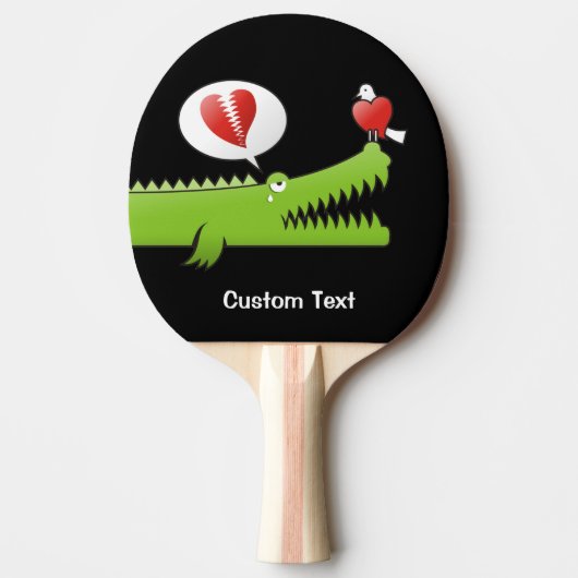 Raquette De Ping Pong Alligator in Love Ping Pong Paddle (Devant)