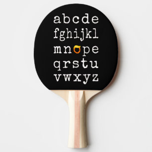 Raquette De Ping Pong Alphabet anti-Trump - Nope V