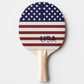 Raquette De Ping Pong America Drapeau américain Motif américain (Devant)