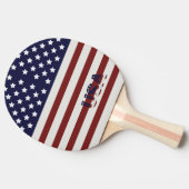 Raquette De Ping Pong America Drapeau américain Motif américain (Côté)