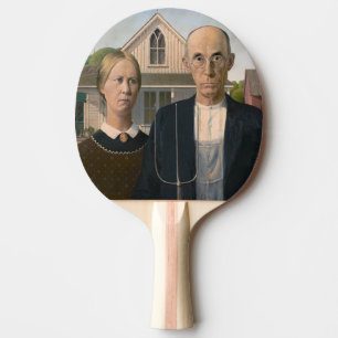 Raquette De Ping Pong American Gothic : Vie rurale pauvre paysan