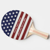 Raquette De Ping Pong American USA Flag Patriotic July 4th Custom (Côté)