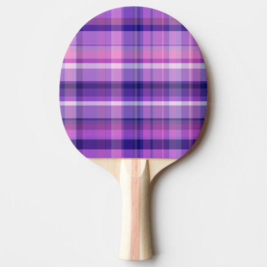 Raquette De Ping Pong Amethyst Marine Bleu Coton Candy Rose Madras (Devant)