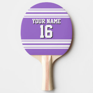 Raquette De Ping Pong Amethyst Purple Wht Team Jersey Numéro personnalis