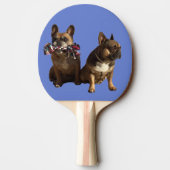 Raquette De Ping Pong Amitié bouledogues français (Dos)