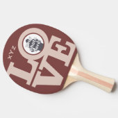 Raquette De Ping Pong AMOUR avec votre photo paddle ping pong personnali (Côté)