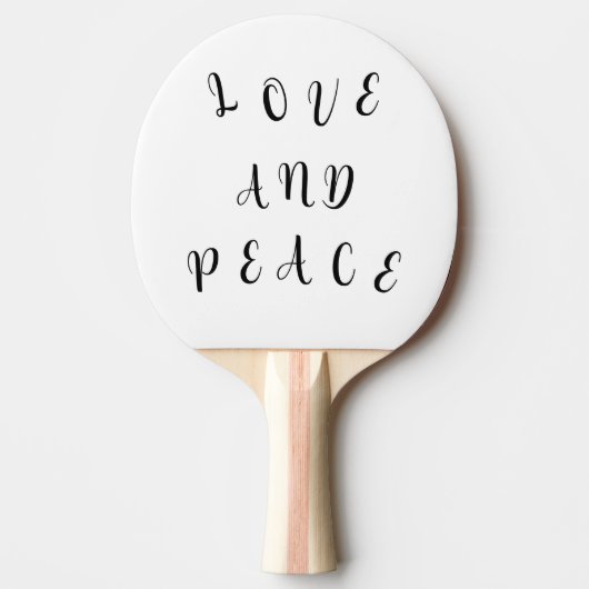 Raquette De Ping Pong Amour Et Paix (Devant)