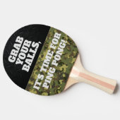 Raquette De Ping Pong Amusant Attraper Vos Boules Cool Ping Pong Citatio (Côté)