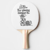 Raquette De Ping Pong Amusant Conception de Bingo (Devant)