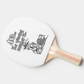 Raquette De Ping Pong Amusant Conception de Bingo (Côté)