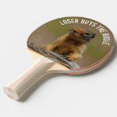 Raquette De Ping Pong Amusant Cute Saucy Columbian Ground Squirrel (Devant Angle)