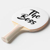 RAQUETTE DE PING PONG AMUSANT, LE BOSS (Devant Angle)