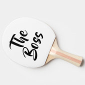 RAQUETTE DE PING PONG AMUSANT, LE BOSS (Côté)