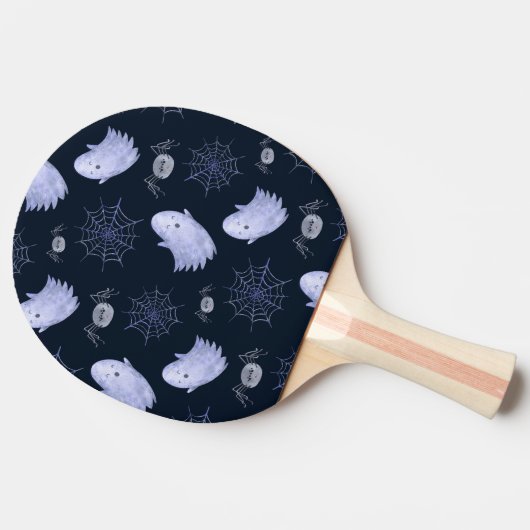 Raquette De Ping Pong Amusant Motif d'Halloween Spider Fantôme. (Côté)