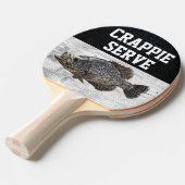 Raquette De Ping Pong Amusant Pun de pêche Crappie Sert Poisson Smack Pa (Devant Angle)
