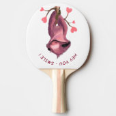 Raquette De Ping Pong Amusant Romantique Sloth Smile Ping Paddle (Devant)