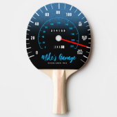 Raquette De Ping Pong Amusante voiture Manly Odometer Speedometer Partie (Devant)