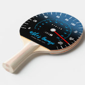 Raquette De Ping Pong Amusante voiture Manly Odometer Speedometer Partie (Devant Angle)