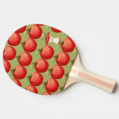 Raquette De Ping Pong Amusants avec pomme rouge aux fruits (Côté)
