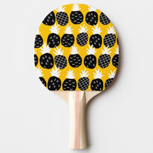 Raquette De Ping Pong Ananas noir (Devant)