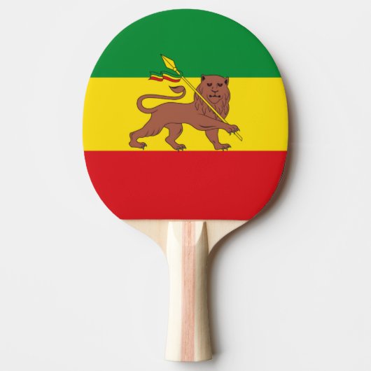 Raquette De Ping Pong Ancien drapeau éthiopien (Devant)